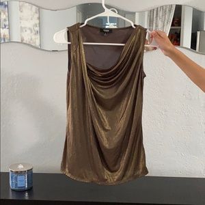 Gold sleeveless top